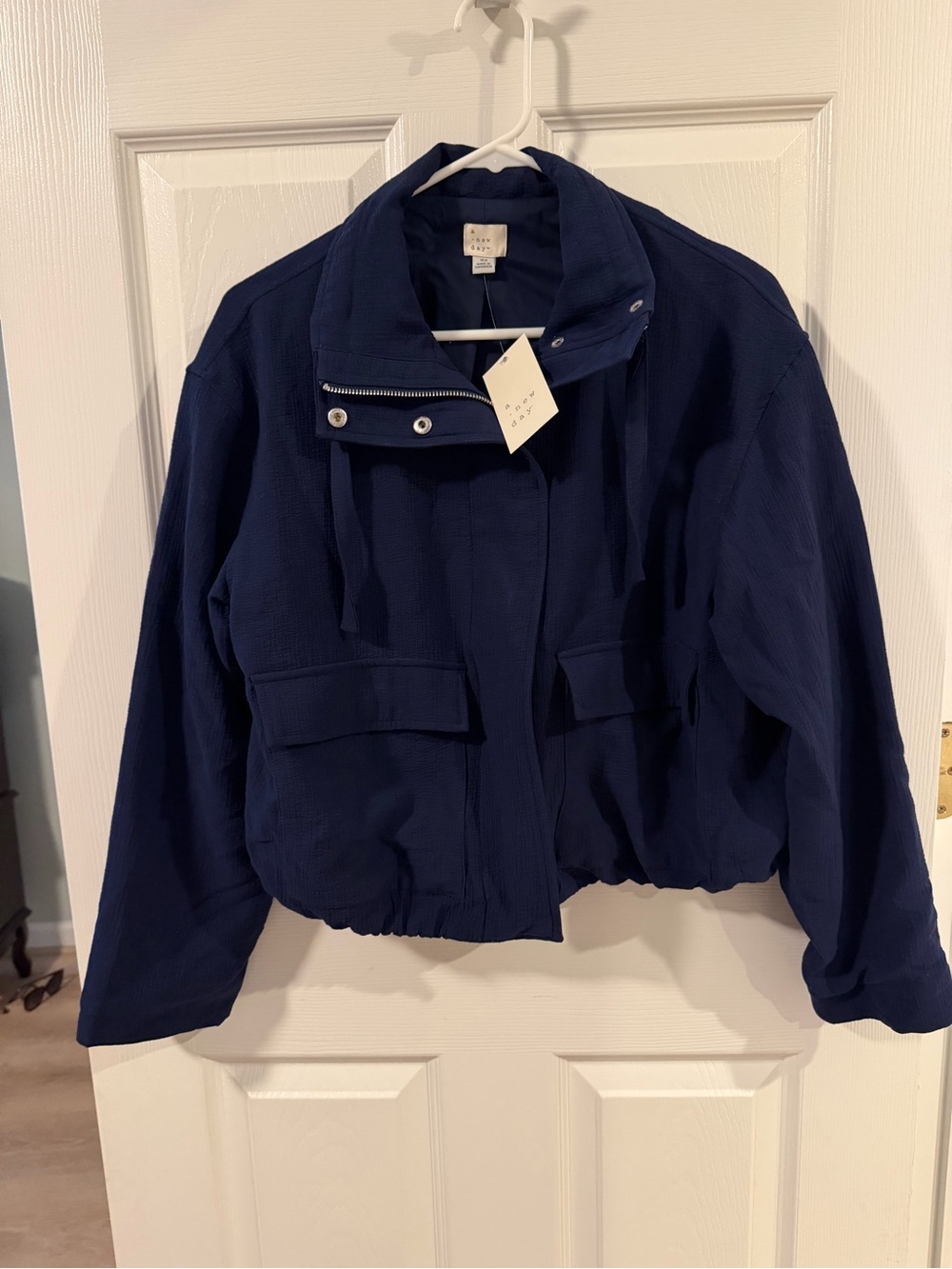 a new day Navy Utility Cropped Jacket